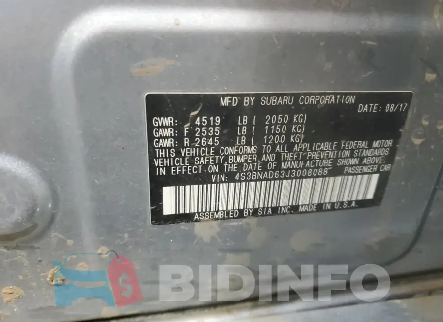 4S3BNAD63J3008088 Photo# 12
