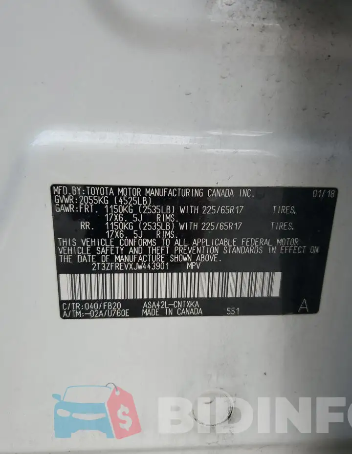 2T3ZFREVXJW443901 Photo# 13