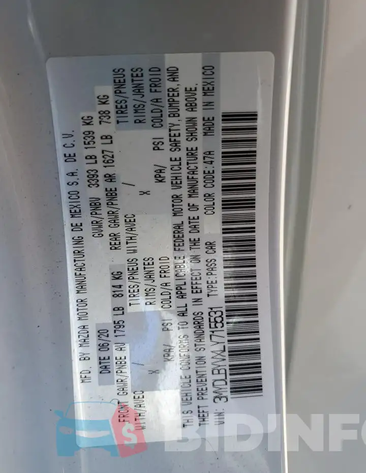 3MYDLBYVXLY715531 Photo# 12