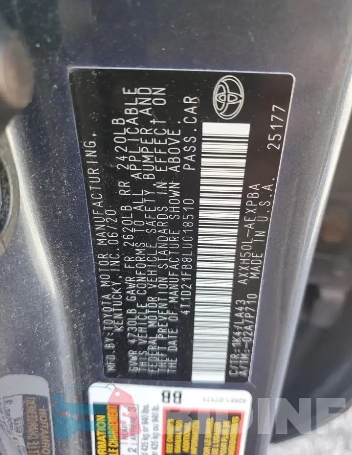 4T1D21FB8LU018510 Photo# 13