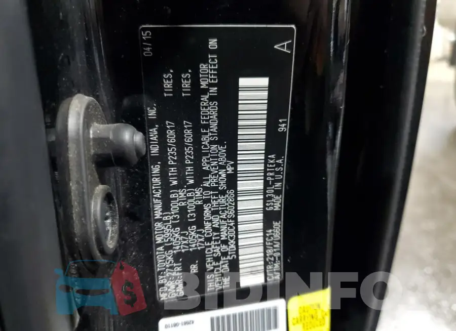 5TDKK3DC4FS602866 Photo# 13