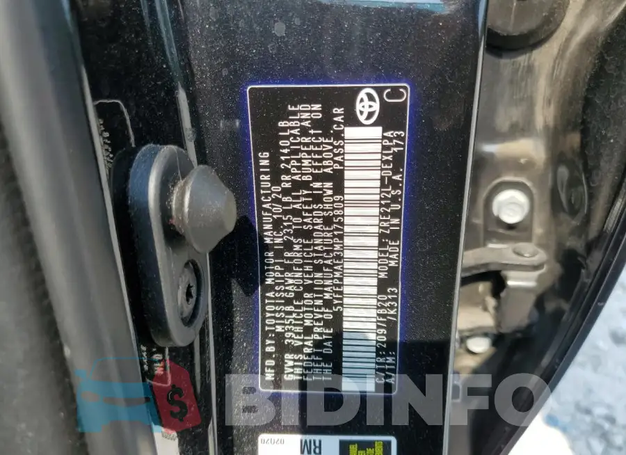 5YFEPMAE3MP175809 Photo# 13