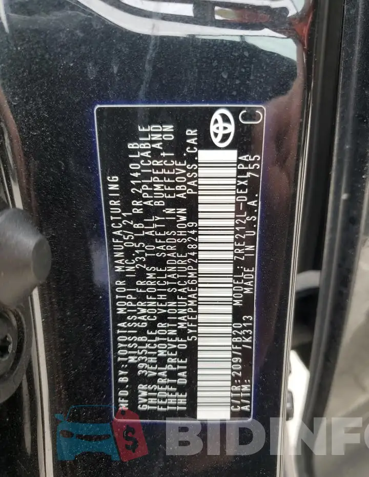5YFEPMAE6MP248249 Photo# 13