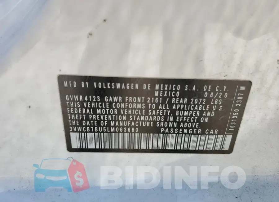 3VWCB7BU5LM063660 Photo# 13