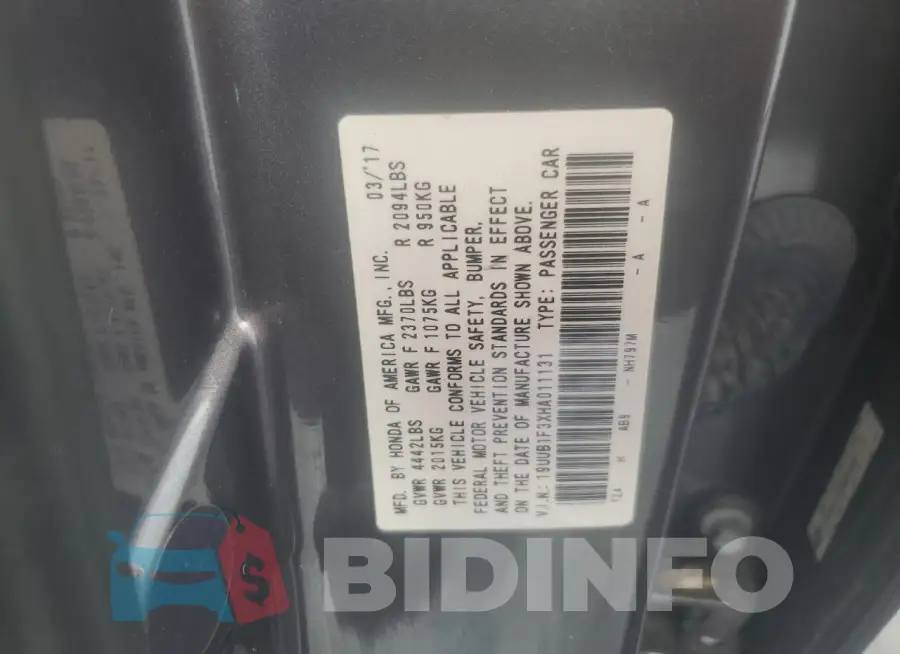 19UUB1F3XHA011131 Photo# 12