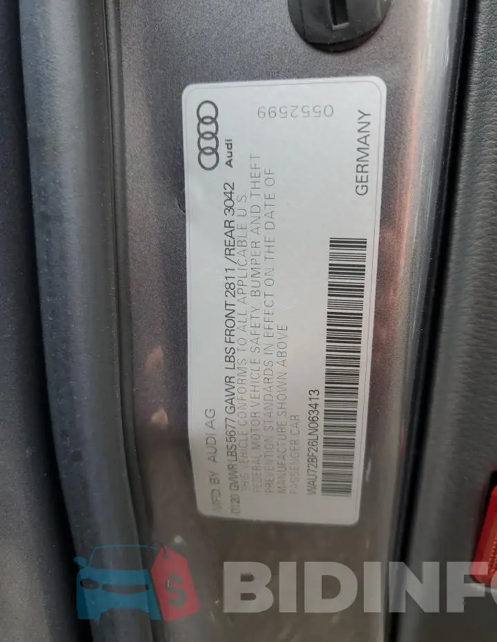 WAU72BF26LN063413 Photo# 12