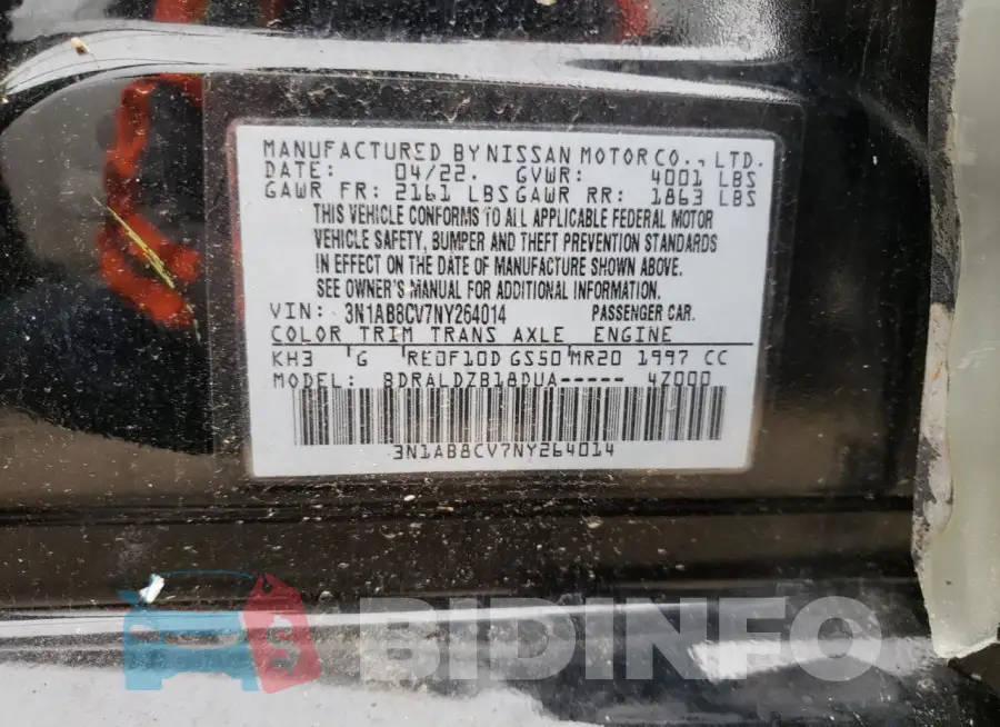 3N1AB8CV7NY264014 Photo# 13
