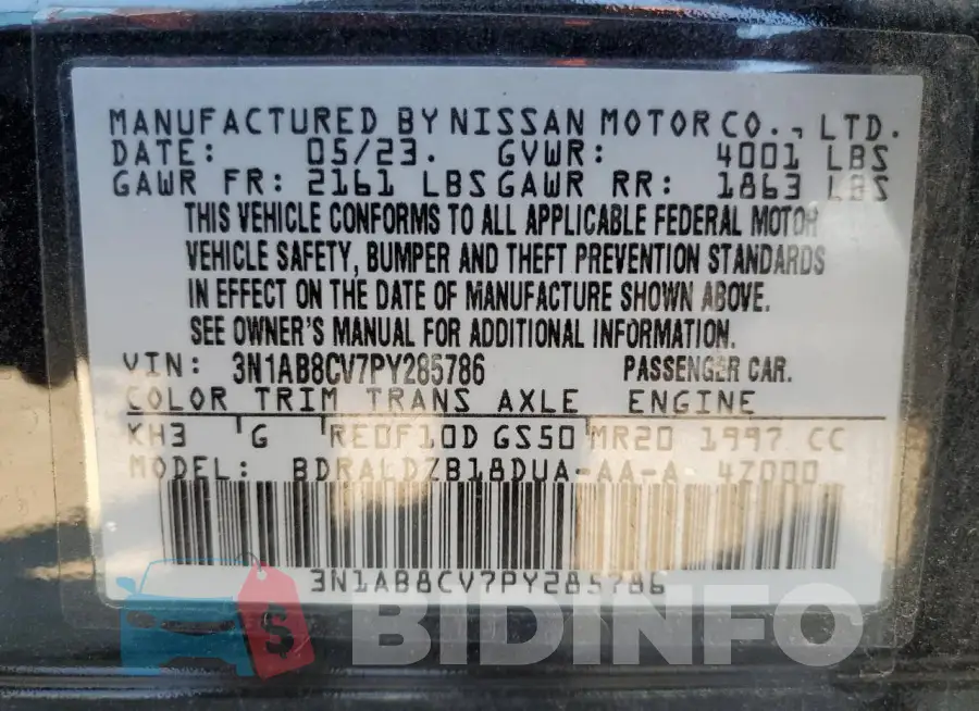 3N1AB8CV7PY285786 Photo# 12