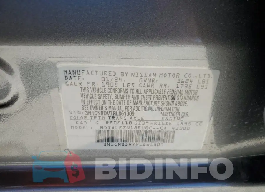 3N1CN8DV7RL861309 Photo# 12