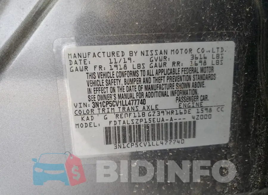 3N1CP5CV1LL477740 Photo# 13