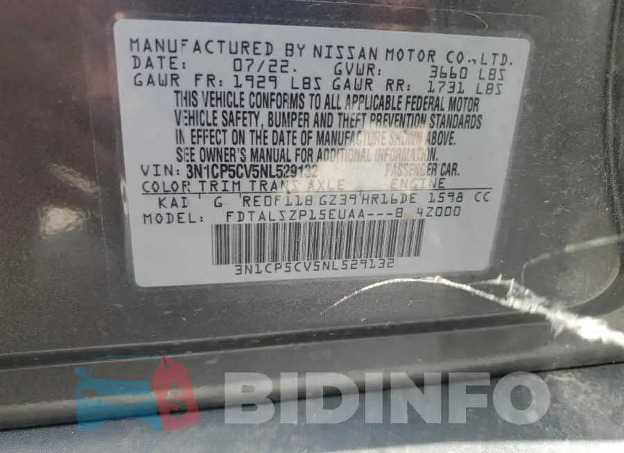 3N1CP5CV5NL529132 Photo# 14