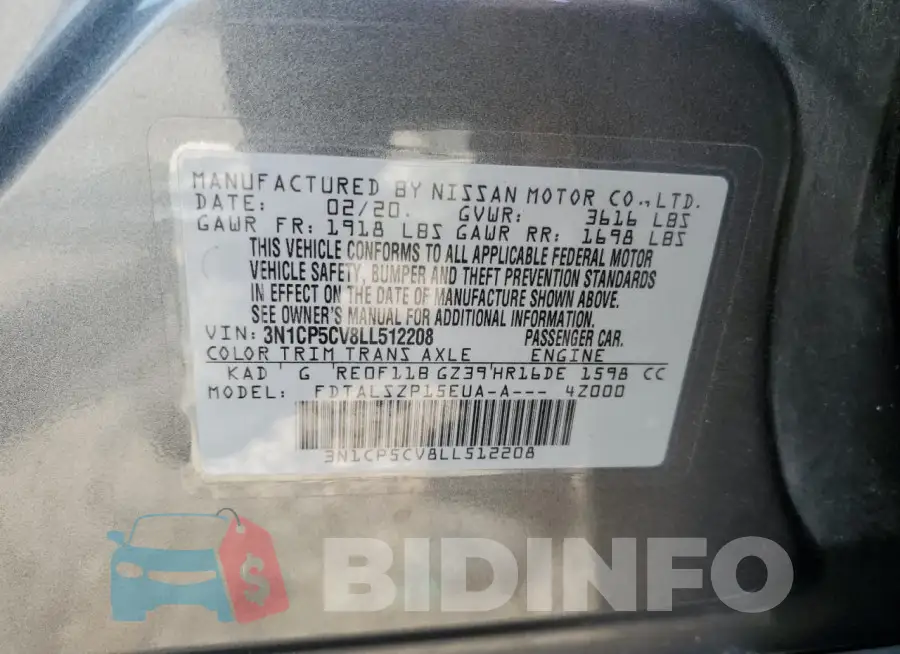 3N1CP5CV8LL512208 Photo# 12