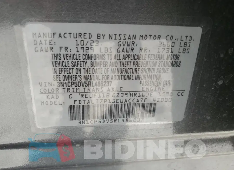 3N1CP5DV5RL486237 Photo# 12