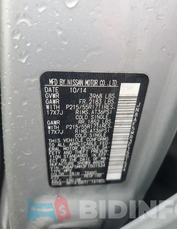 JN8AF5MR3FT501534 Photo# 12