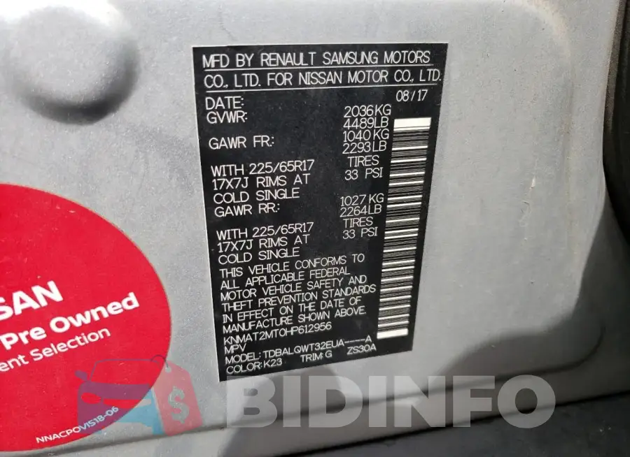 KNMAT2MT0HP612956 Photo# 13