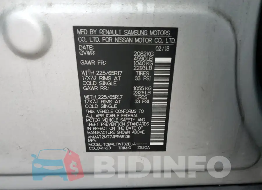 KNMAT2MT7JP568136 Photo# 14