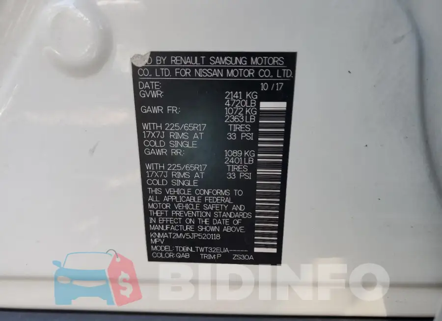 KNMAT2MV5JP520118 Photo# 13