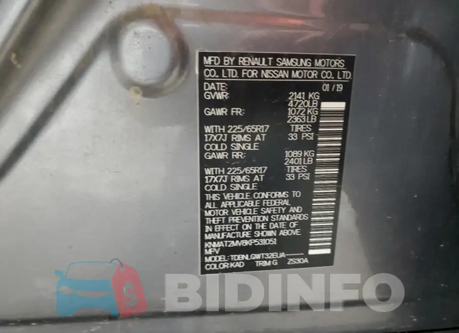 KNMAT2MV8KP531051 Photo# 12