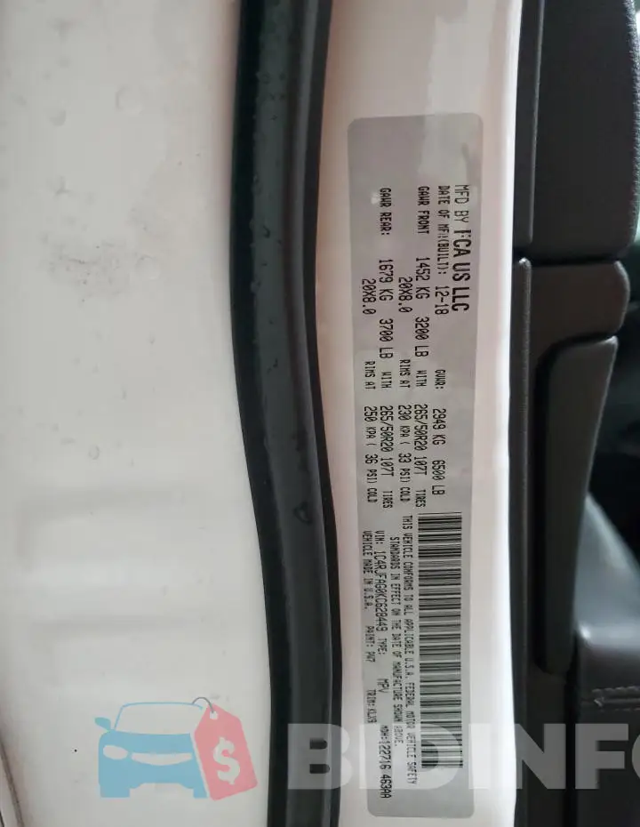 1C4RJFAG0KC628449 Photo# 12