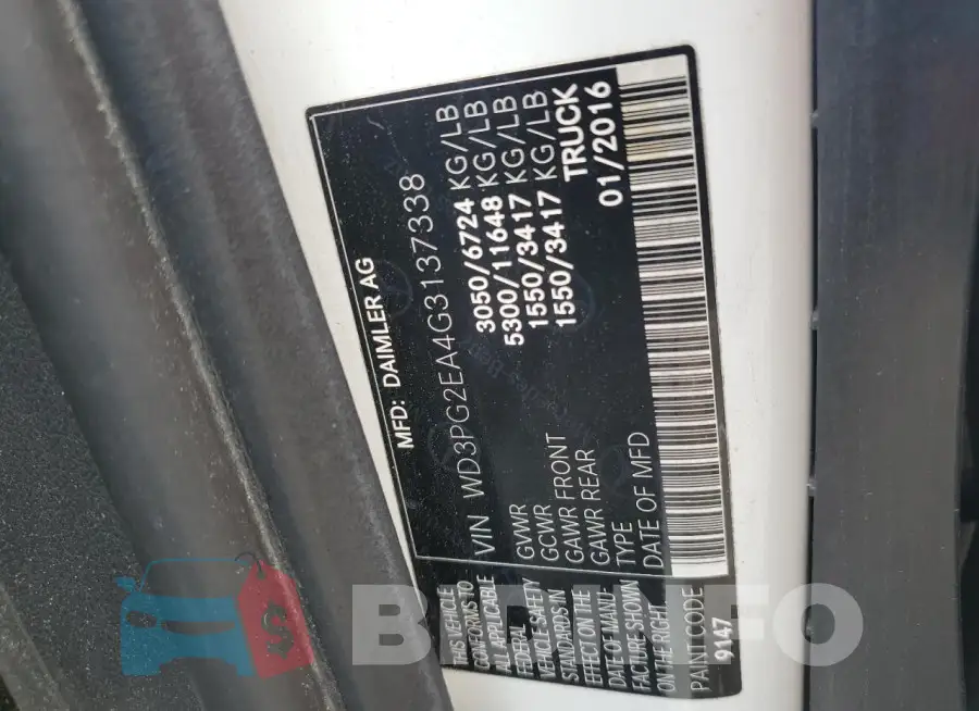 WD3PG2EA4G3137338 Photo# 13