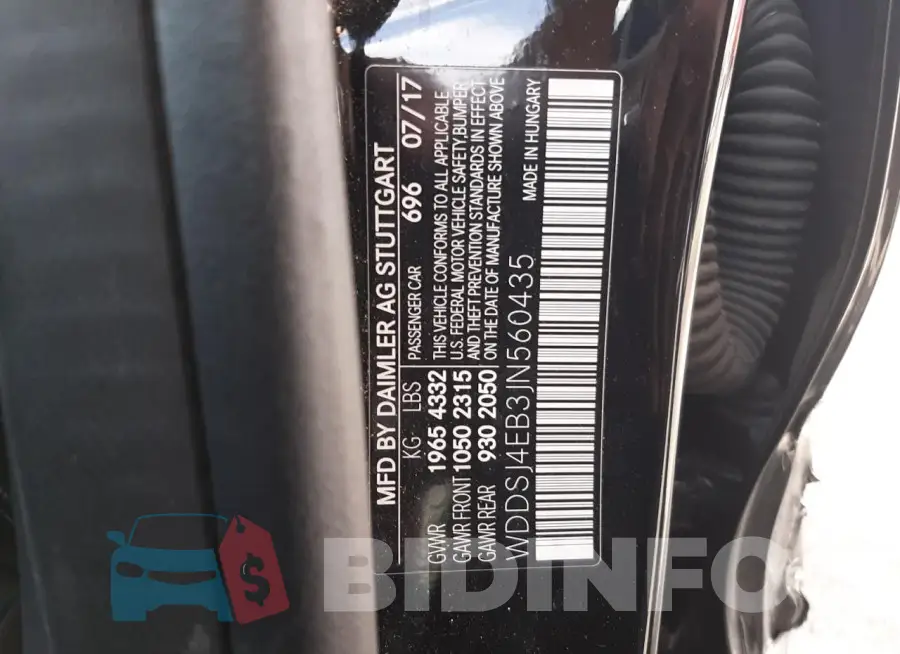 WDDSJ4EB3JN560435 Photo# 12