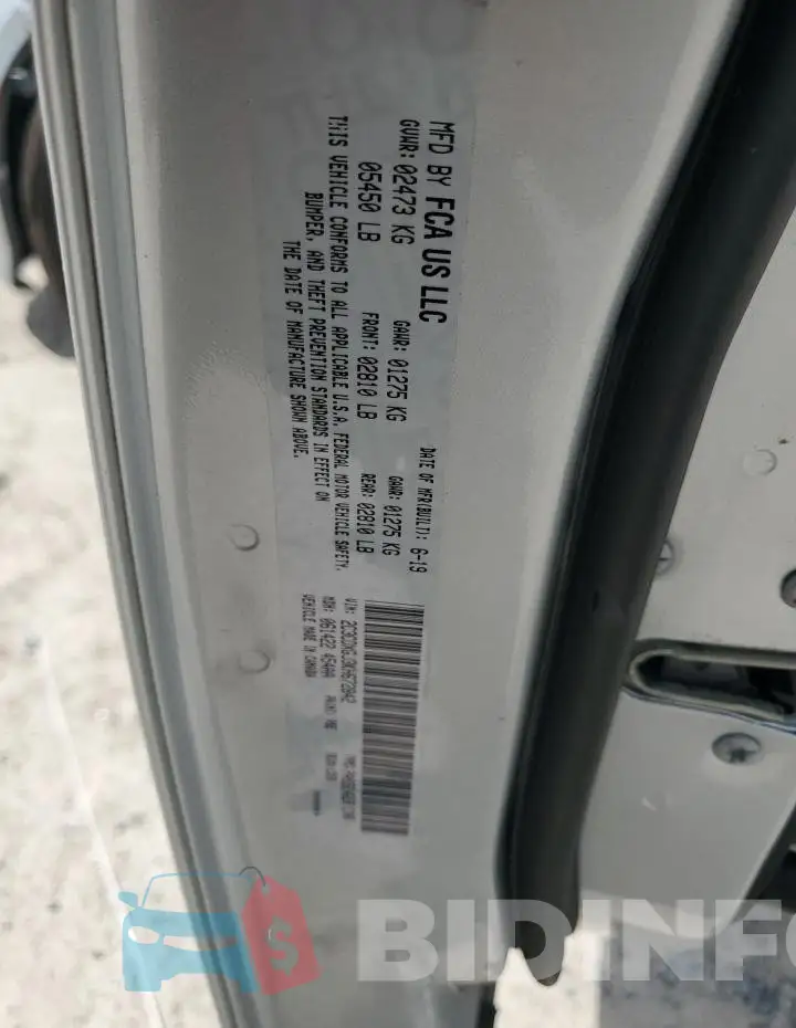 2C3CDXGJ3KH672842 Photo# 12