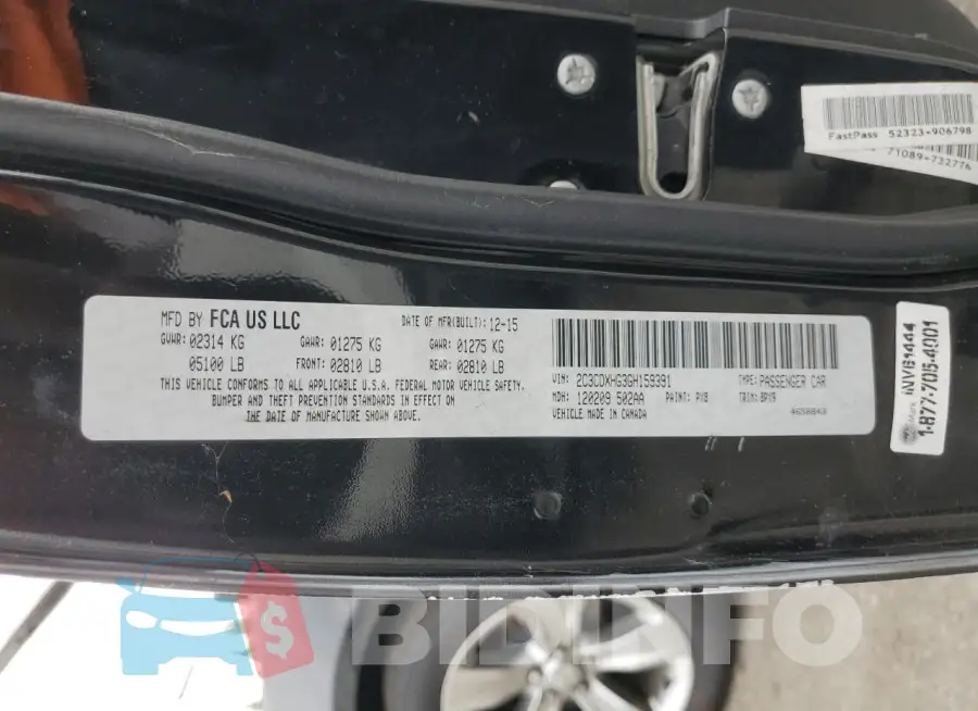 2C3CDXHG3GH159391 Photo# 12