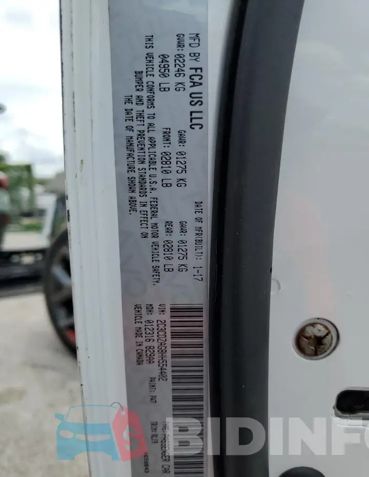 2C3CDZAG8HH554402 Photo# 13