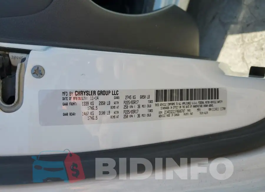 2C4RDGEG1FR606707 Photo# 13