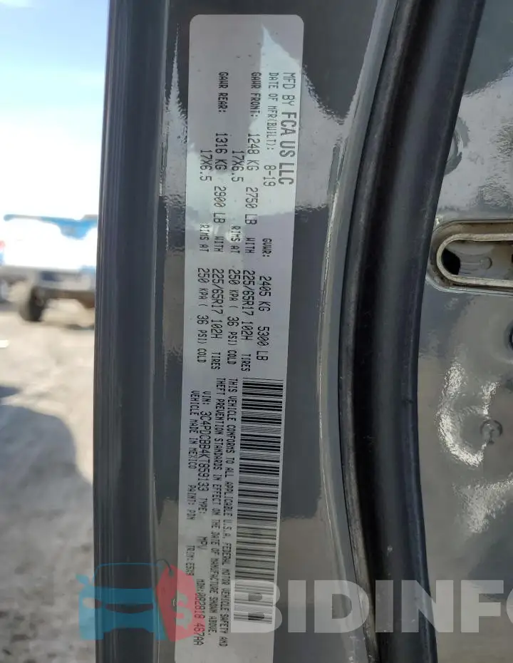 3C4PDCBB4KT859133 Photo# 14