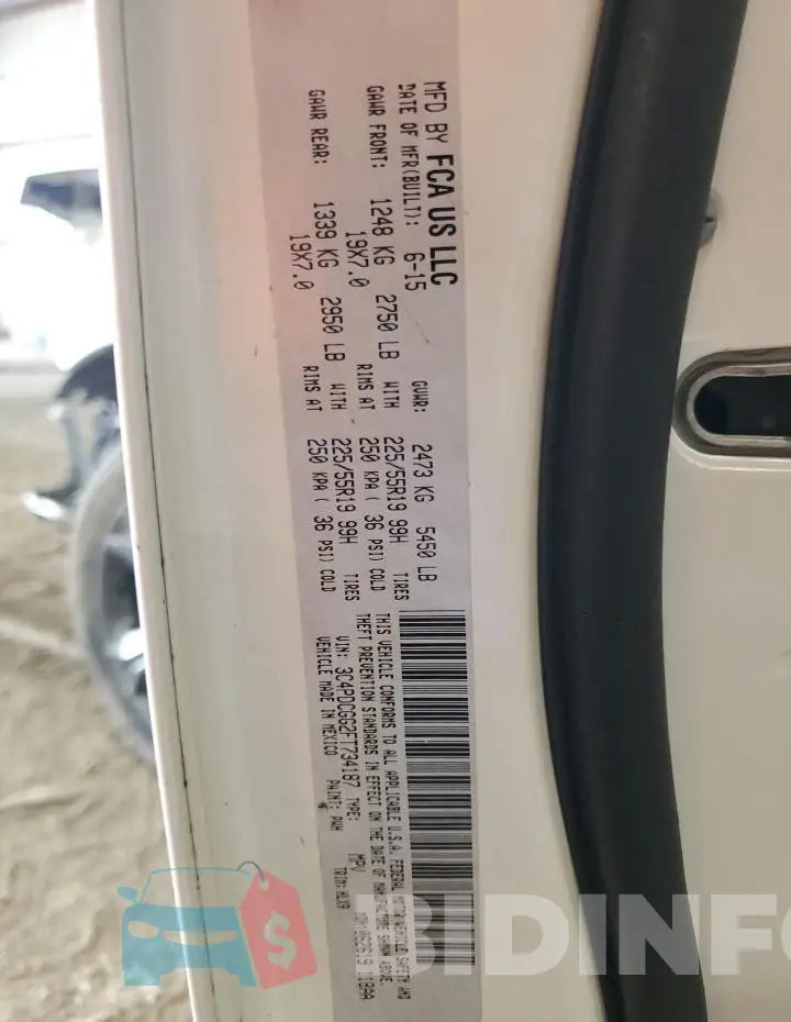 3C4PDCGG2FT734187 Photo# 12