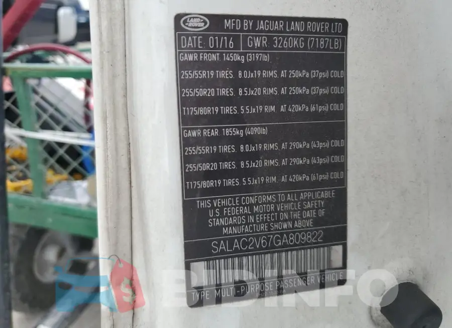 SALAC2V67GA809822 Photo# 12