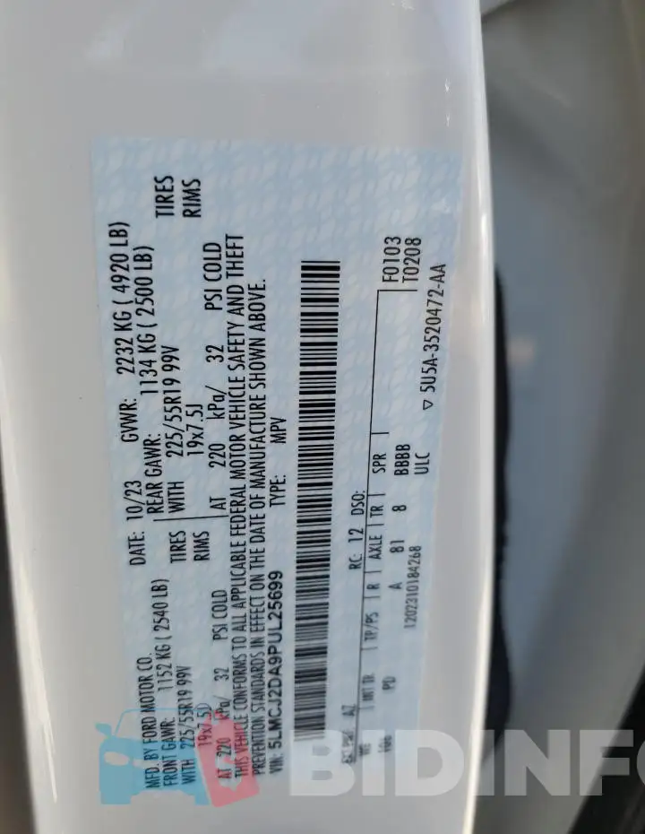 5LMCJ2DA9PUL25699 Photo# 14