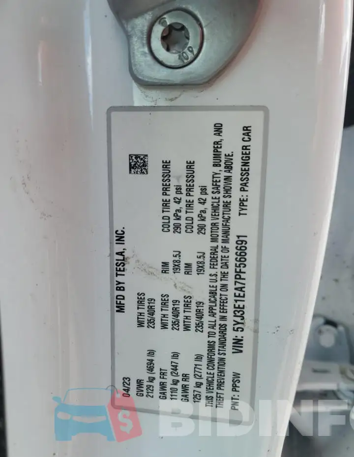 5YJ3E1EA7PF566691 Photo# 13