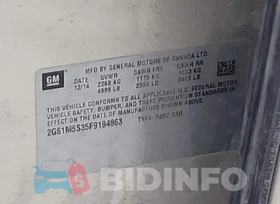 2G61M5S35F9194863 Photo# 12