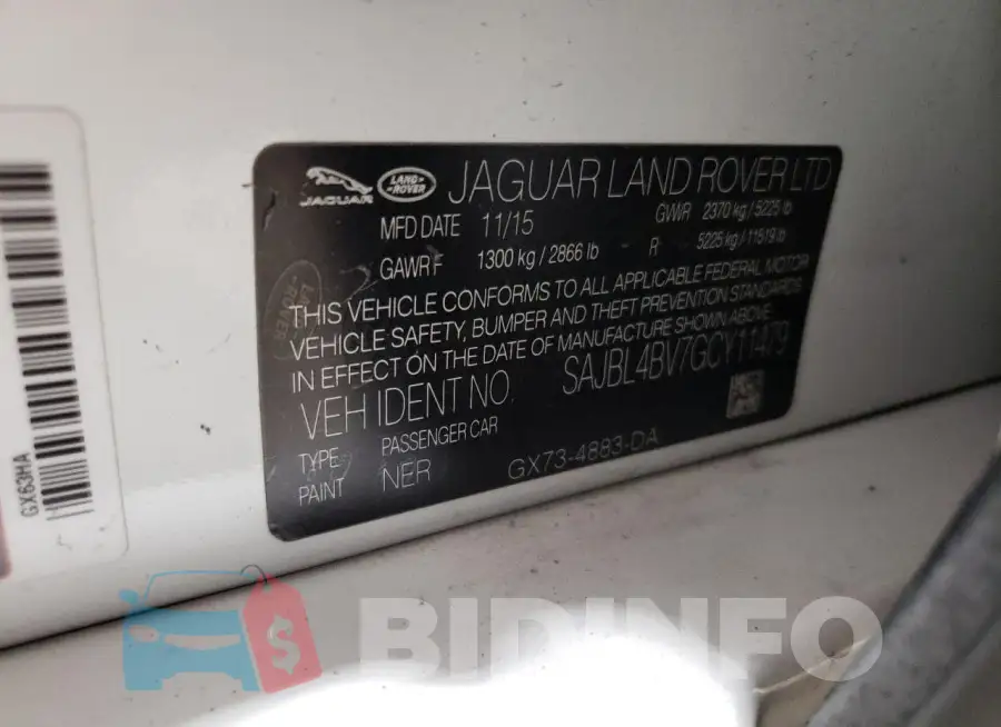 SAJBL4BV7GCY11479 Photo# 12