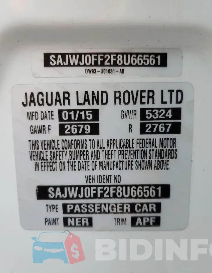 SAJWJ0FF2F8U66561 Photo# 12