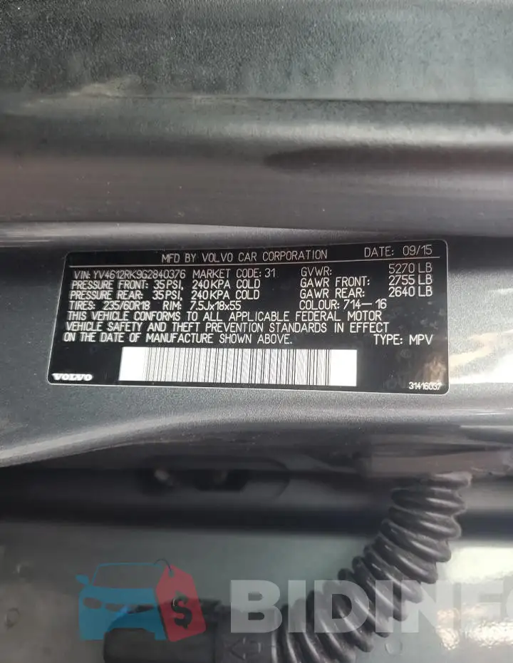 YV4612RK9G2840376 Photo# 13