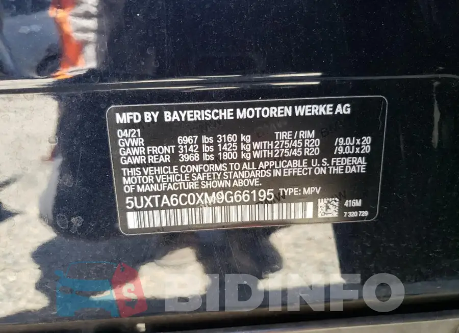 5UXTA6C0XM9G66195 Photo# 14