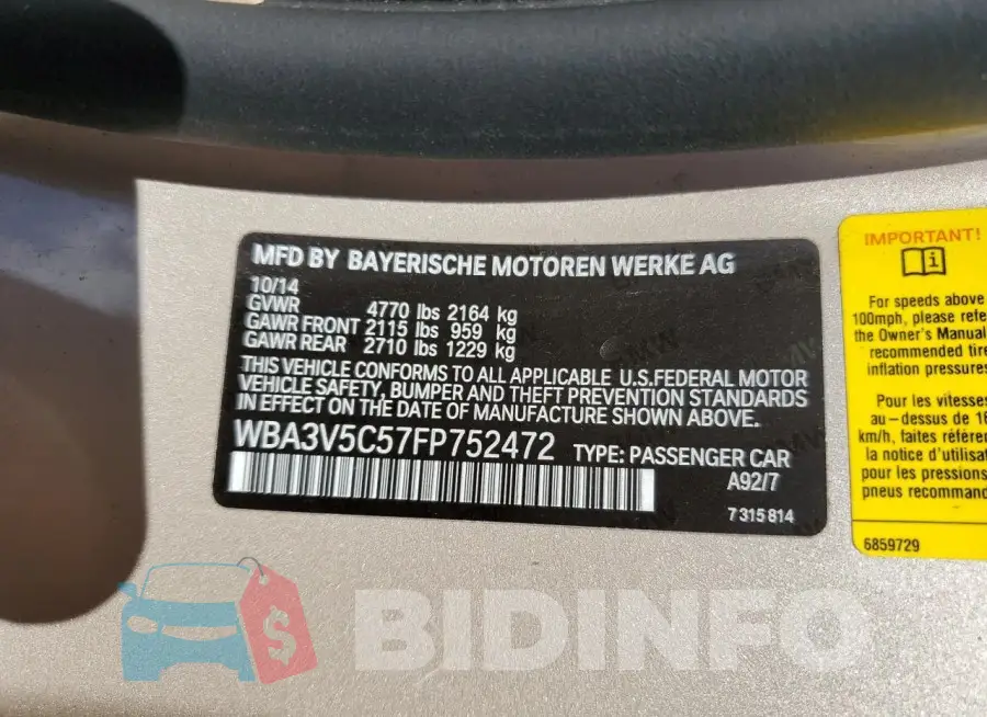 WBA3V5C57FP752472 Photo# 13