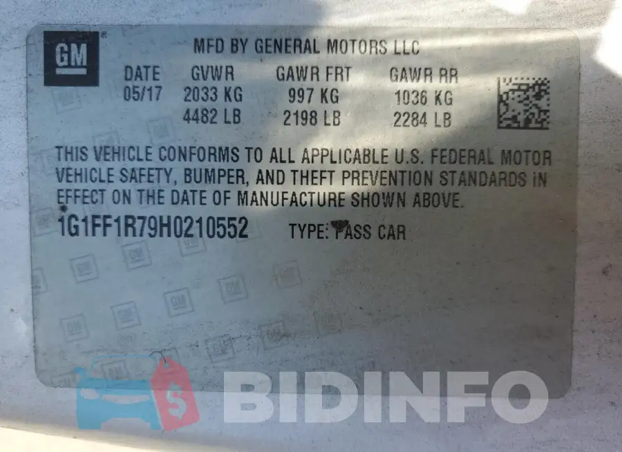 1G1FF1R79H0210552 Photo# 12