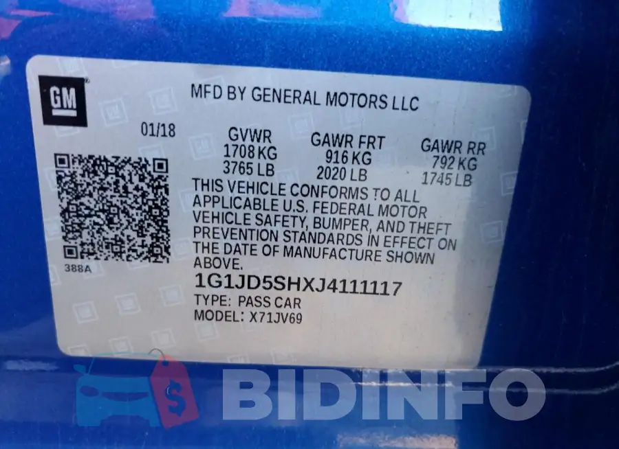 1G1JD5SHXJ4111117 Photo# 12