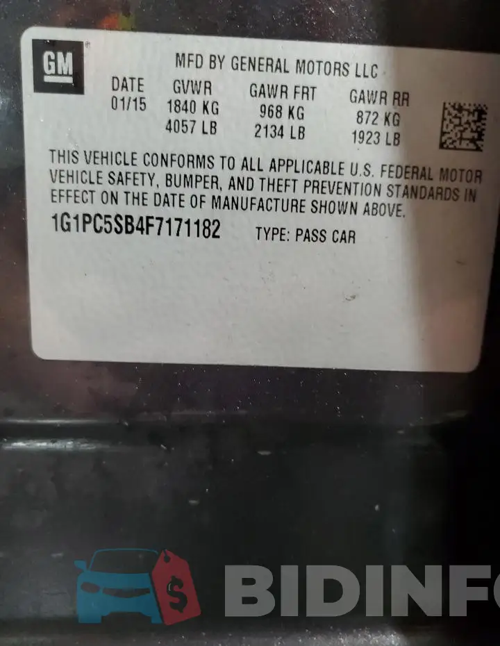 1G1PC5SB4F7171182 Photo# 12