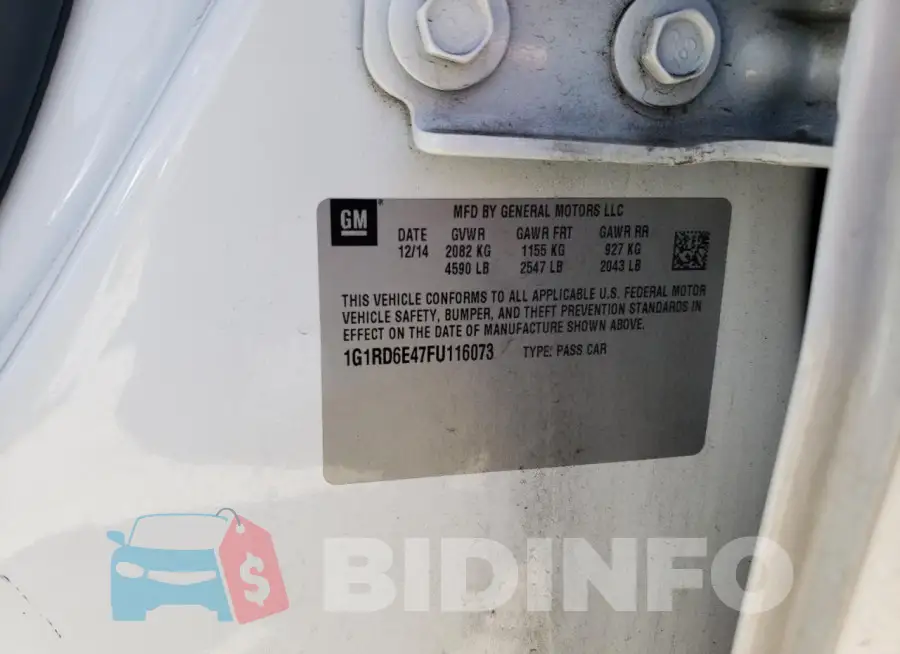 1G1RD6E47FU116073 Photo# 12