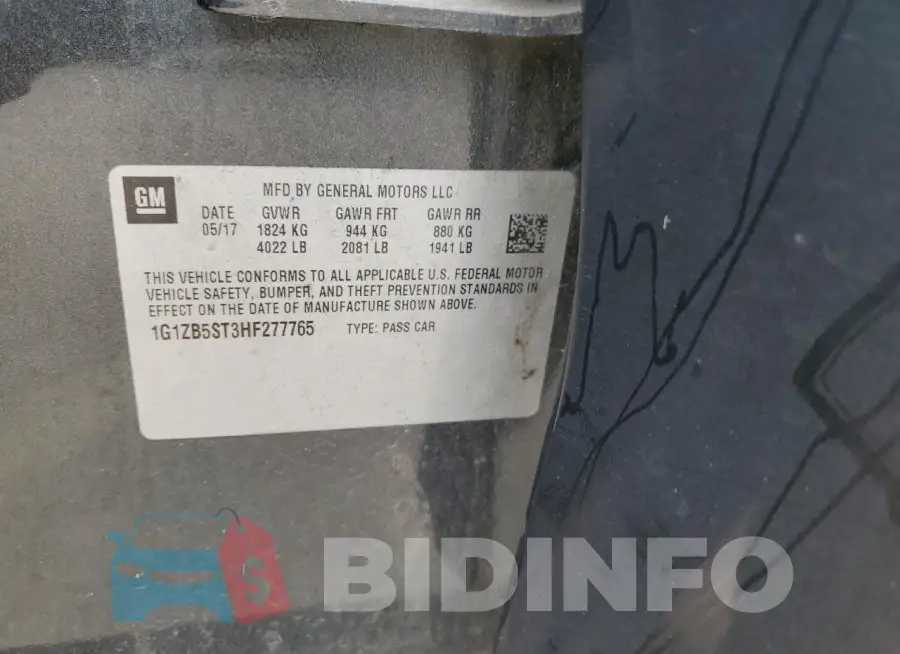 1G1ZB5ST3HF277765 Photo# 12