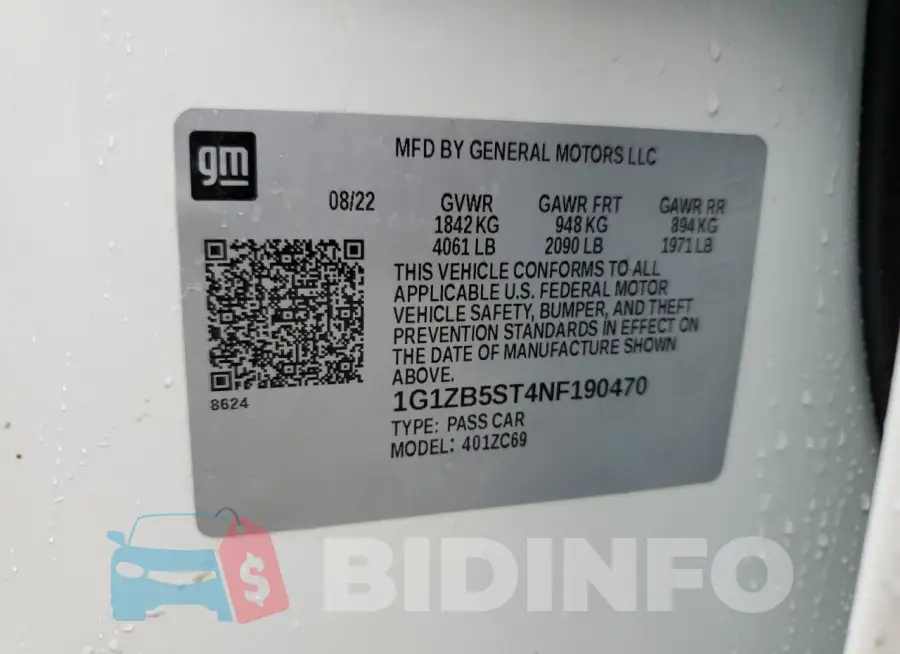 1G1ZB5ST4NF190470 Photo# 12