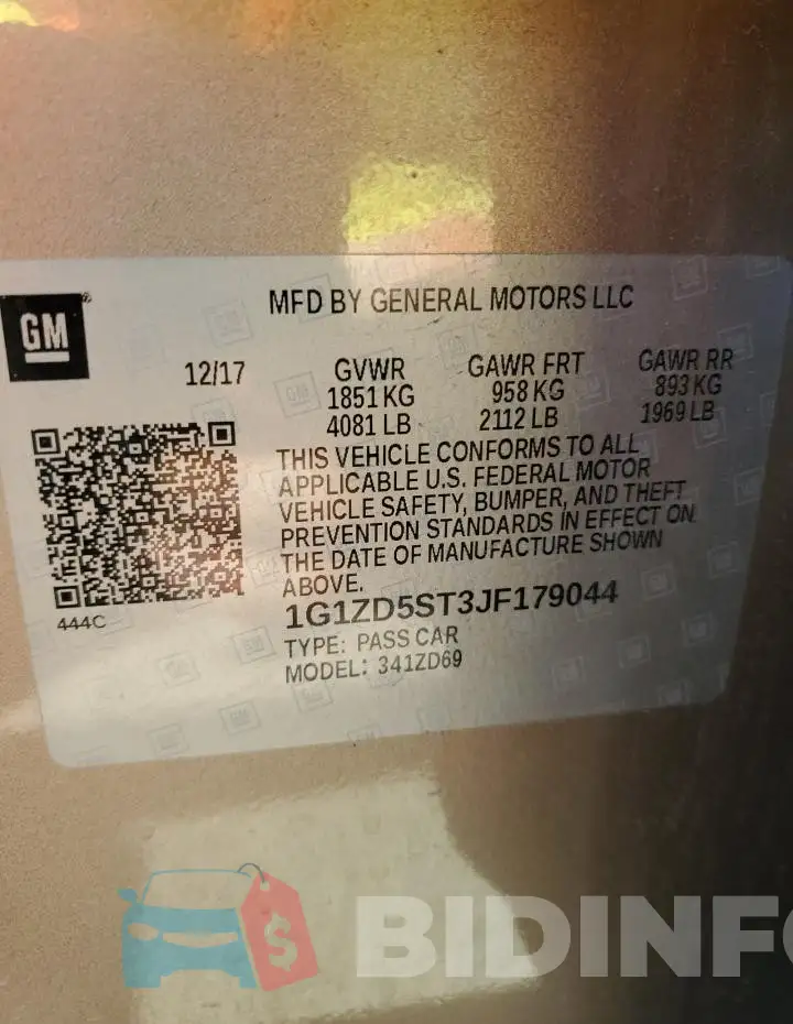1G1ZD5ST3JF179044 Photo# 12