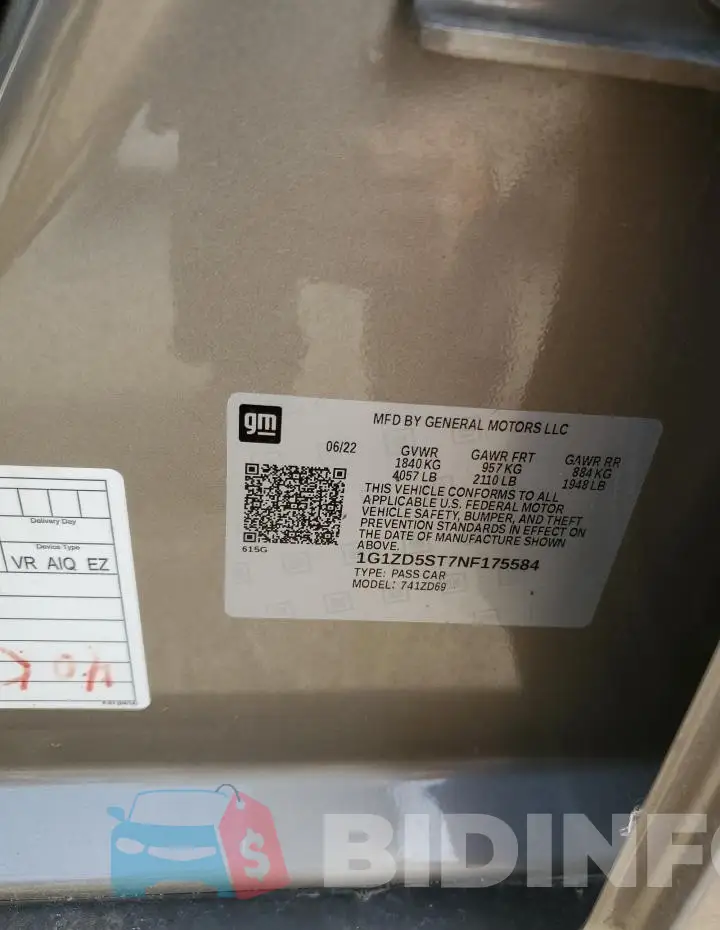 1G1ZD5ST7NF175584 Photo# 13