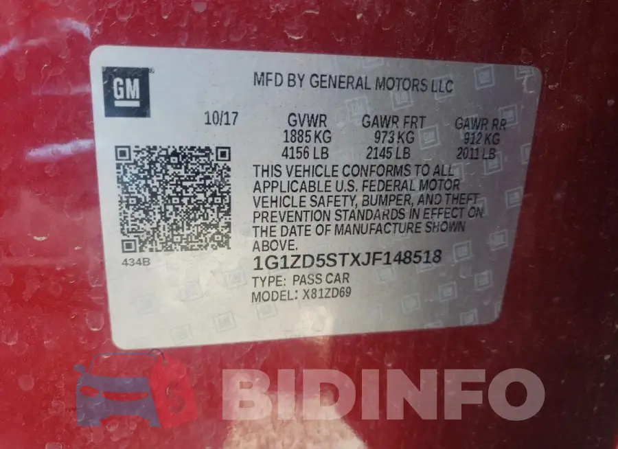 1G1ZD5STXJF148518 Photo# 12
