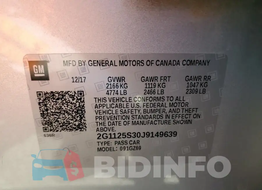 2G1125S30J9149639 Photo# 12